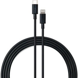 Дата кабель USB-C to Lightning 1.0m 3A 20W PVC Vinga (VCDCCL31) фото 1