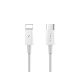 Дата кабель USB-C to Lightning 20W white Proda (PD-B27i-WHT) фото 1