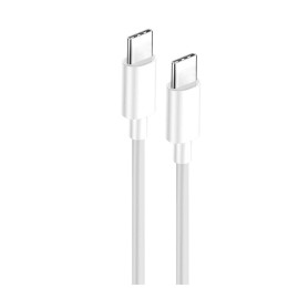 Дата USB-C кабель USB-C 1.0m 3A 60W білий ColorWay (CW-CBPDCC055-WT) фото 2