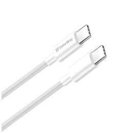 Дата кабель USB-C to USB-C 1.0m 5A 100W white ColorWay (CW-CBPDCC058-WT) фото 2
