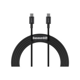 Дата кабель USB-C to USB-C 1.0m 5A Black Baseus (CATYS-B01) фото 1