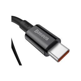 Дата кабель USB-C to USB-C 1.0m 5A Black Baseus (CATYS-B01) фото 2