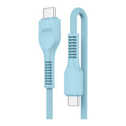 Дата USB-C кабель USB-C 1.0m AR88 3A blue Armorstandart (ARM65292) фото 1