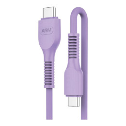Дата USB-C кабель USB-C 1.0m AR88 3A purple Armorstandart (ARM65291) фото 1