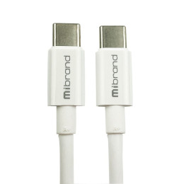 Дата кабель USB-C to USB-C 1.0m MI-17 5A Lightning White Mibrand (MIDC/17TTW) фото 1