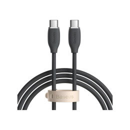 Дата кабель USB-C to USB-C 1.2m 5A Black Baseus (CAGD030001) фото 1