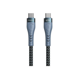 Дата кабель USB-C to USB-C 1.5m PD-B70a Proda (PD-B70a-GR) фото 1