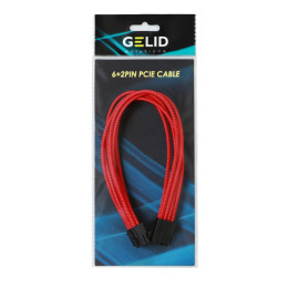 Кабель Gelid Solutions 6+2-pin PCI-E, 30см червоний (CA-8P-08) фото 2