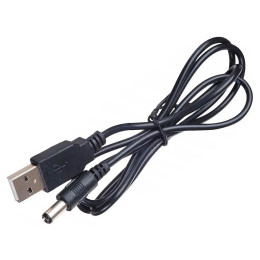 Кабель живлення USB AM to 3.5DC 1.0m 2A black Atcom (10035) фото 1