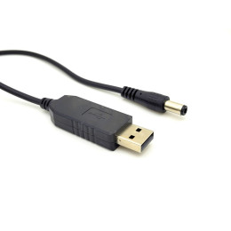 Кабель живлення USB to DC 5.5х2.5mm 12V 1A ACCLAB (1283126552847) фото 1