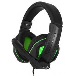 Наушники Gemix N2 LED Black-Green Gaming фото 1