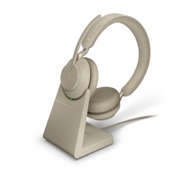 Навушники Jabra Evolve2 65 Link380c MS Stereo Beige (26599-999-898) фото 1