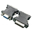 Перехідник DVI (24+5 пін)/VGA, M/F HD (3 ряди) Cablexpert (A-DVI-VGA-BK)