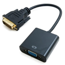 Перехідник DVI-D Dual Link (Male)-VGA (Female), 0.15 m Extradigital (KBV1685) фото 1