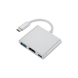 Переходник Dynamode Dynamode USB3.1 Type-C to 1хHDMI, 1хUSB 3.0, 1хUSB Type-C Fe (Multiport USB 3.1 фото 1