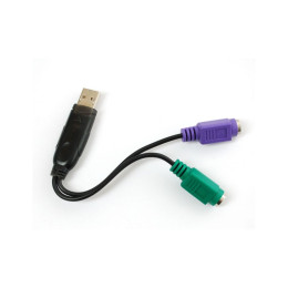 Переходник Dynamode USB 1.1 A Male - 2*PS/2 (USB to PS/2) фото 1