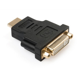 Переходник HDMI AM to DVI 24+5 F Vinga (VCPAHDMIM2DVIFBK) фото 1