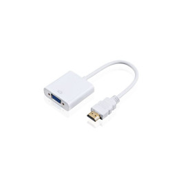 Перехідник HDMI M to VGA F (з кабелями аудіо та живлення від USB) ST-Lab (U-990 white) фото 1