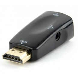 Перехідник HDMI у VGA та стерео-аудіо Cablexpert (AB-HDMI-VGA-02) фото 2