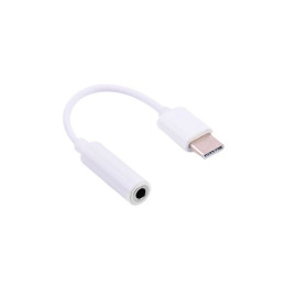 Переходник Lapara USB Type-C Male - Audio AUX mini jack 3,5 mm Female (LA-Type-C-Audio-3.5mm white) фото 1