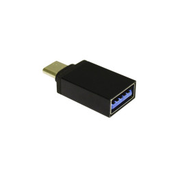 Переходник Lapara USB Type-C male to USB 3.0 Female (LA-MaleTypeC-FemaleUSB3.0 black) фото 1
