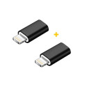 Перехідник MicroUSB to Lightning AC-005 2 ПК XoKo (XK-AC005-BK2)