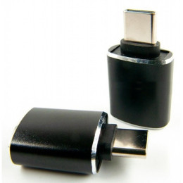 Переходник OTG USB - Type-C grey Dengos (ADP-018) фото 1