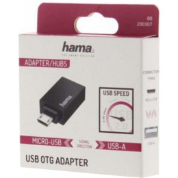 Перехідник OTG USB 2.0 AF to Micro 5P Hama (00200307) фото 2