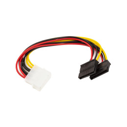 Переходник Power Molex to 2 SATA 0.15m PowerPlant (CA913060) фото 1