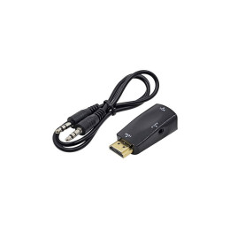 Переходник ST-Lab HDMI male (PC/laptop) - VGA F(Monitor) (U-991 black) фото 1