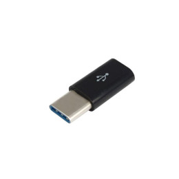 Переходник Type-C to Micro USB Lapara (LA-Type-C-MicroUSB-adaptor black) фото 1