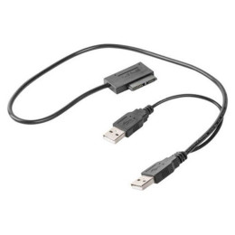 Переходник USB 2.0 to Slimline SATA 13 pin Cablexpert (A-USATA-01) фото 2