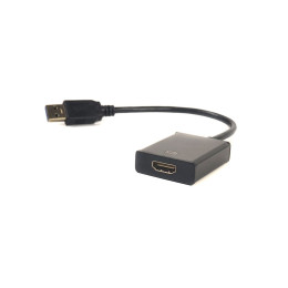 Переходник USB 3.0 M to HDMI female PowerPlant (CA910373) фото 1