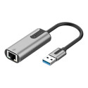 Переходник USB 3.0 to Ethernet RJ45 1000Mb Aluminum black Vention (CEWHB)