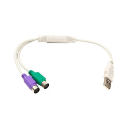 Переходник USB to 2хPS/2, 0.3m PowerPlant (CA913183) фото 1