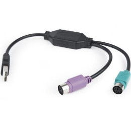 Перехідник USB to PS/2 Cablexpert (UAPS12-BK) фото 1