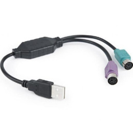 Перехідник USB to PS/2 Cablexpert (UAPS12-BK) фото 2