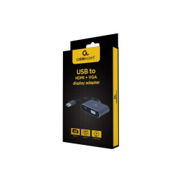 Перехідник USB-A до HDMI/VGA Cablexpert (A-USB3-HDMIVGA-01) фото 2
