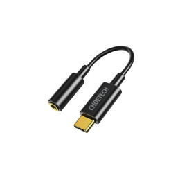 Перехідник USB-C до 3.5m стерео-аудіо (CDLA) Choetech (AUX003-BK) фото 1