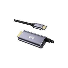 Дата кабель USB-C to HDMI 1.8m 4K60Hz Choetech (XCH-M180GY) фото 1