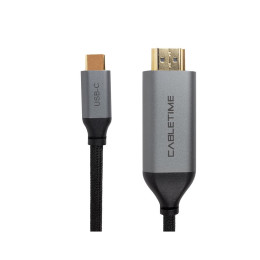 Переходник USB-C to HDMI, 4K, Ultra HD, V2.0 1.8m PowerPlant (CA913350) фото 1