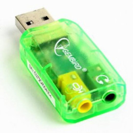 Перехідник USB2.0-Audio Gembird (SC-USB-01) фото 1
