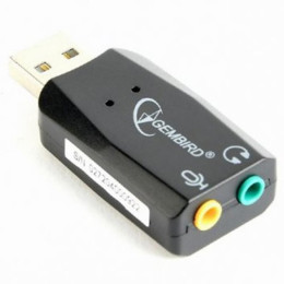 Переходник USB2.0-Audio Gembird (SC-USB2.0-01) фото 1