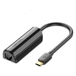 Переходник USB3.1 Type-C to Ethernet RJ45 1000 Mb Gigabit Vention (CFBBB) фото 1