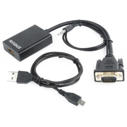 Переходник VGA to HDMI Cablexpert (A-VGA-HDMI-01) фото 1