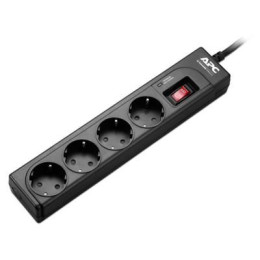 Сетевой фильтр питания APC Essential SurgeArrest 4 outlets, Black (P43B-RS) фото 1