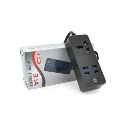 Сетевой фильтр питания Voltronic TВ-Т05, 1роз, 4*USB Black (ТВ-Т06-Black) фото 2