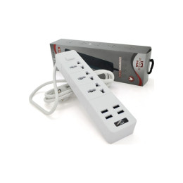 Сетевой фильтр питания Voltronic TВ-Т08, 3роз, 4*USB White (ТВ-Т08-White) фото 2