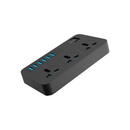 Сетевой фильтр питания Voltronic TВ-Т09, 3роз, 6*USB Black (ТВ-Т09-Black) фото 2