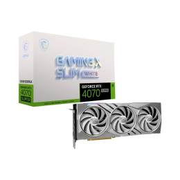 Видеокарта MSI GeForce RTX4070 SUPER 12Gb GAMING X SLIM WHITE (RTX 4070 SUPER 12G GAMING X SLIM WHIT фото 1